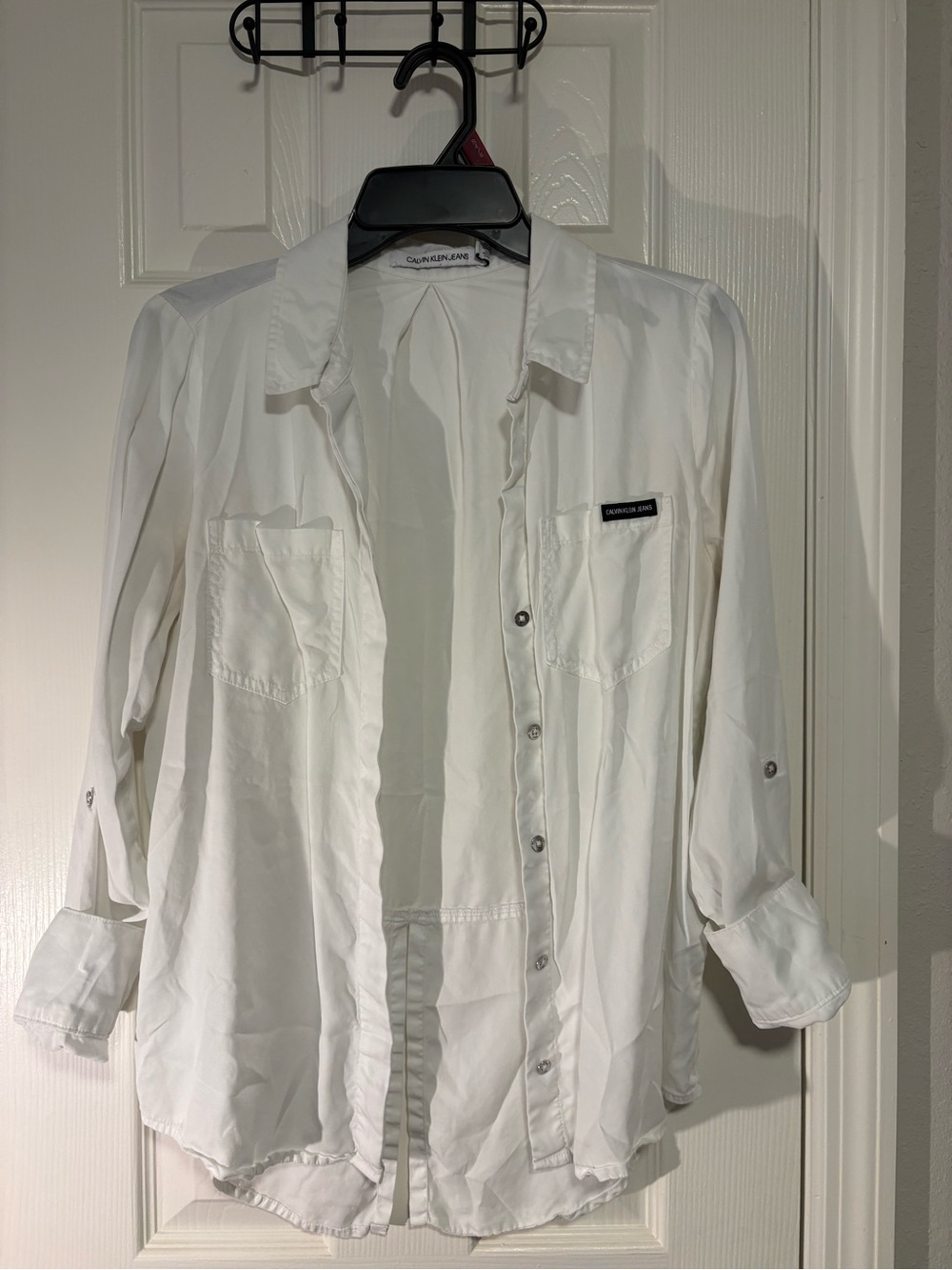 Calvin Klein Jeans White Button-Up Shirt